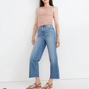 Madewell Sky Blue Cropped Jeans